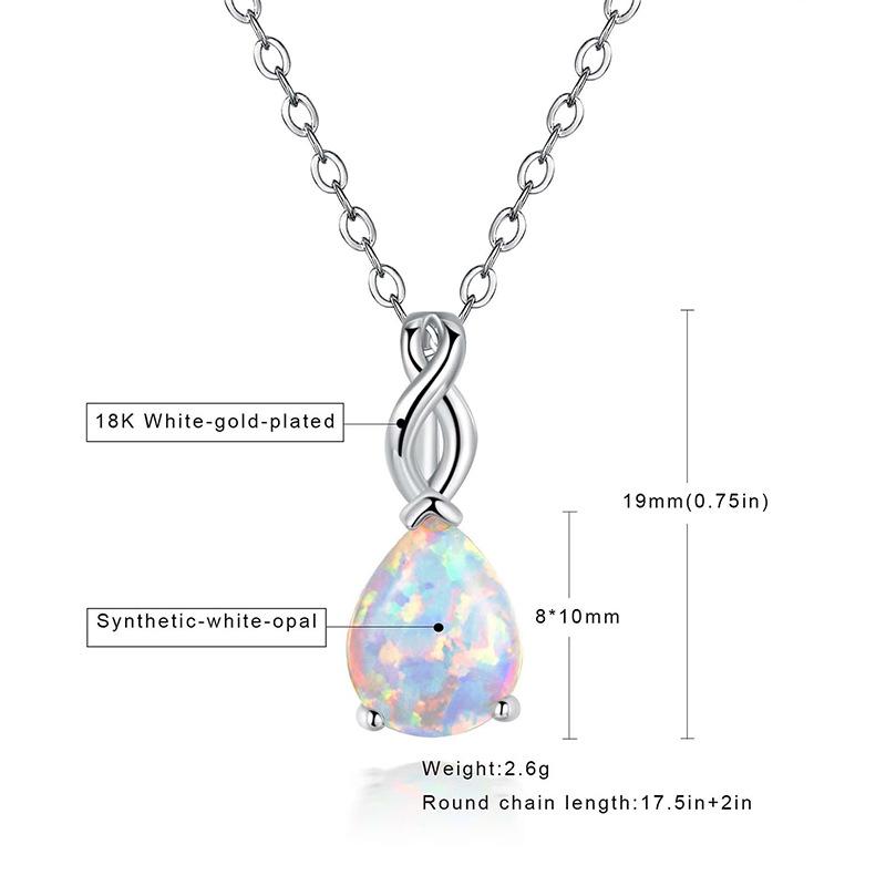 New Kyocera Opal Pendant Necklace High Quality Opal Opal Opal Jewelry Best-selling In Europe and America