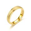 Europe and the United States popular fashion titanium steel matte ring women's popular simple plain ring couple ring cross-border