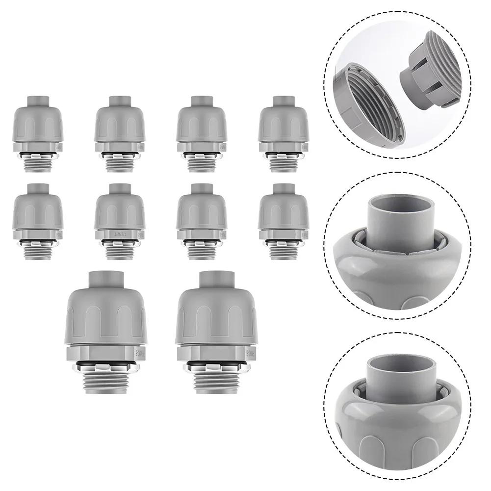 

10PC Conduit Connectors NPT NonMetallic PVC Electrical Flexible Conduit Fittings Each Package Contains 10 Connectors