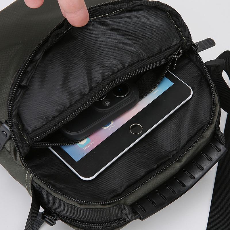 Messenger Sling Bags for Men Casual Oxford Small Zipper Crossbody Pouch Simple Mini Crossbody Phone Bag Male Side Shoulder Bag