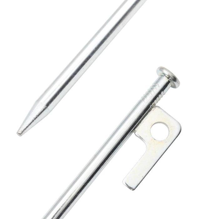 VidaXL Piquets de tente 24 pcs 20 cm 9 mm acier galvanisé, piquet de sol, piquet de tente en métal, piquet de tente en 4009367