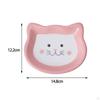 Adorable Ceramic Pet Bowl for Cats and Small Design, Easy to Clean