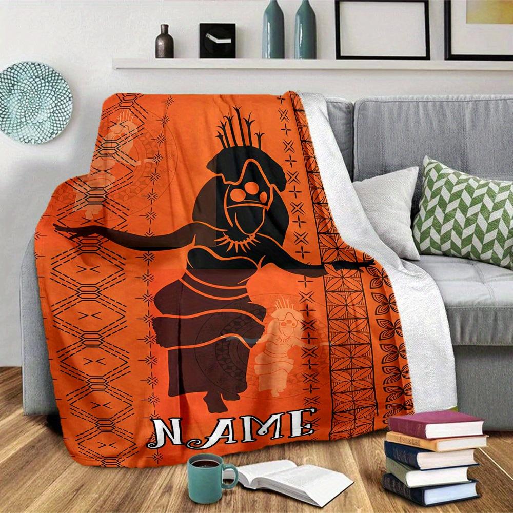 Home Customize Your Name Blankets Comfortable Soft Lightweight Allseason Multipurpose Blanket For Picnics Sofas Offices Beds Living Rooms Perfect Gift