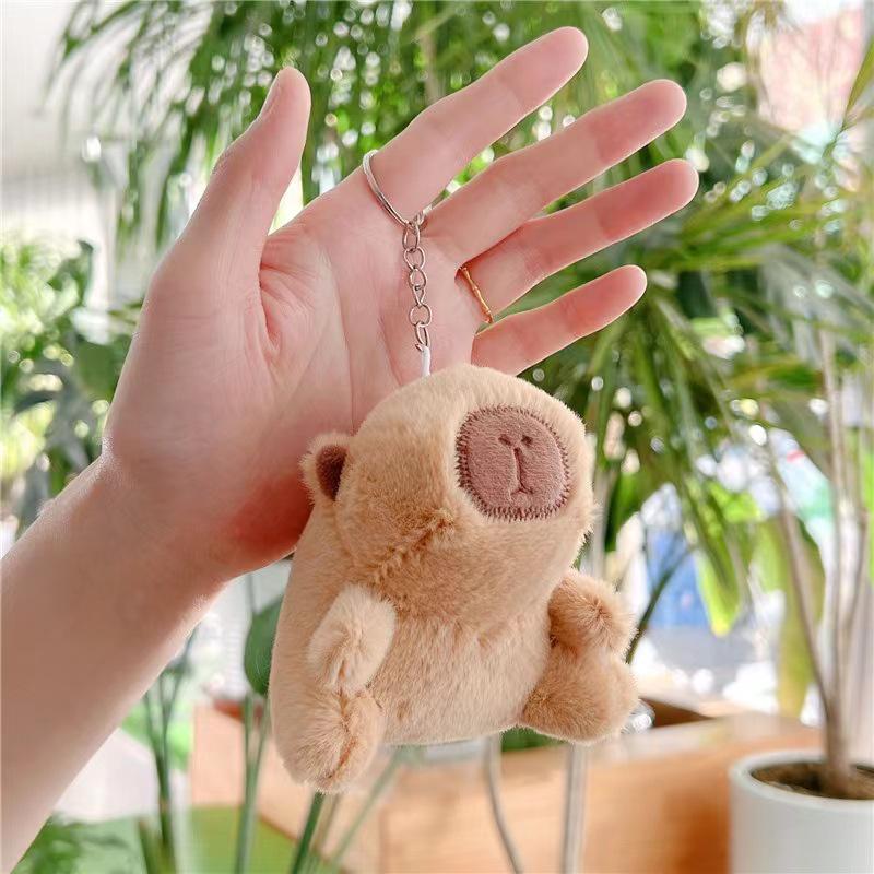 Capybara Plush Toy - Cute Rodent Doll Gift with Mini Pendant