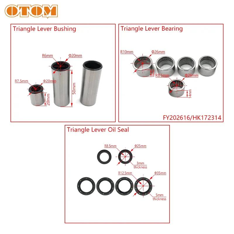OTOM Motorcycle Shock Triangle Lever Linkage Arm Bearing Seal Bushing Repair Kit For KEWS K16 K18 ZONGSHEN NC250 NC450 Off-road