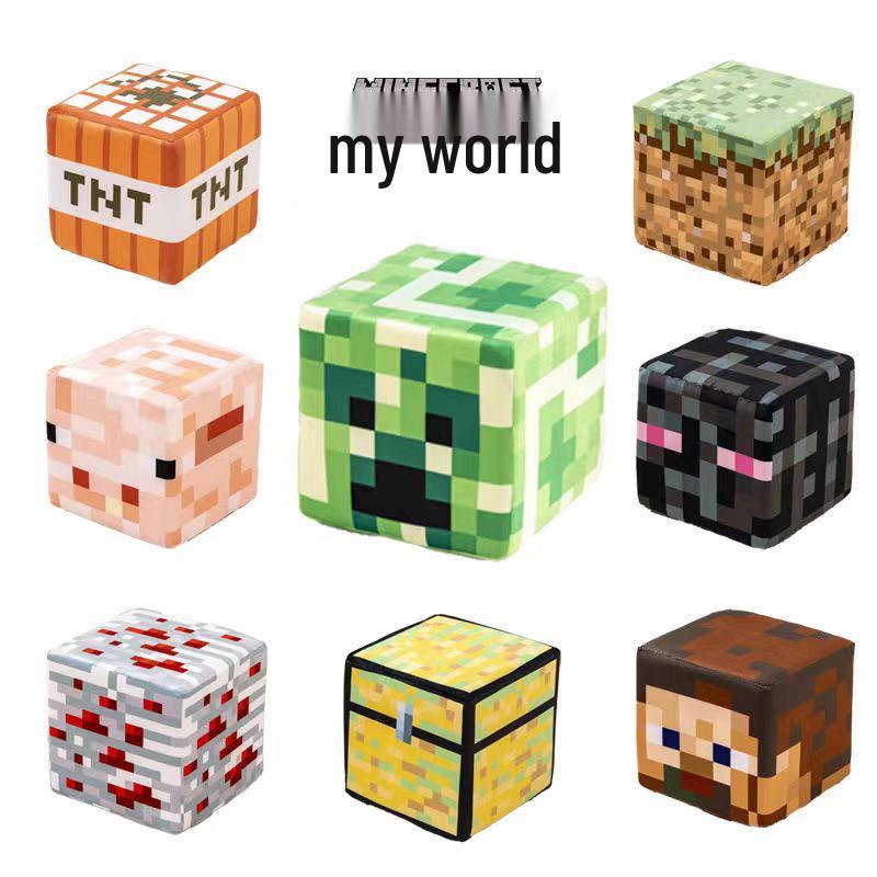 

Плюшевая подушка-игрушка в виде блока Майнкрафт - Периферия игрушки ТНТ 10cm Block