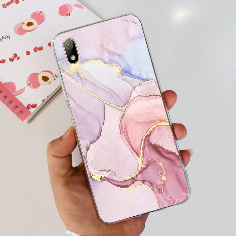 For Huawei Y5 (2019) Phone Case Huawei Y5 2019 AMN-LX9 Elegant Printing Soft Silicone Clear TPU Slim Back Cover Huawei Y5 2019