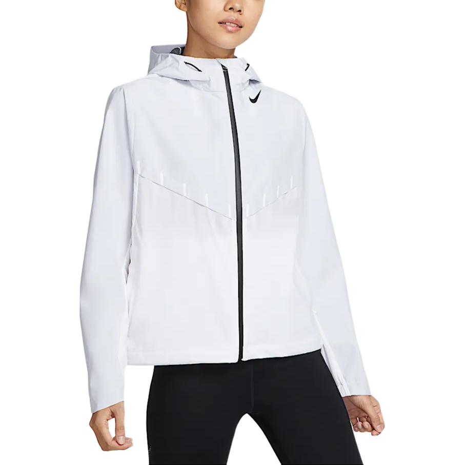 Nike Aeroswift Storm-Fit Aerogami Windproof Breathable Hooded Long Sleeve Jacket Women jackets White Black FZ3397-100
