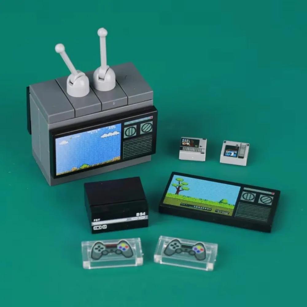 MOC City Poker Table Building Blocks Slots Ski Ball Game Console Chess Cards Game Machine Room Scene Bricks Toys Gift