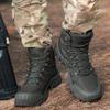 Men's Climbing Shoes Tactical Boots Waterproof Military High Quality Motorcycle Hunting Hiking Shoes Breathable Boots