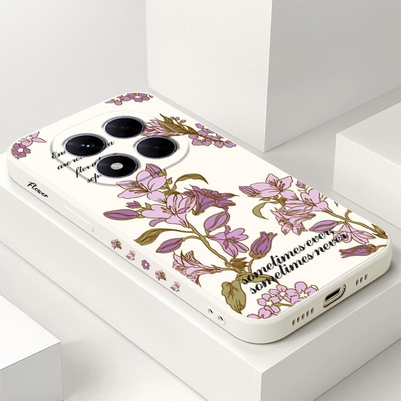 Flower Branch Phone Case For Xiaomi Poco F7 X7 X6 F6 M6 M5 M5S F5 X5 F4 X4 M4 F3 M3 X3 Pro 4G 5G GT Silicone Cover