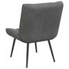 Relax Armchair Dark Grey 64 x 74 x 84 cm Velvet