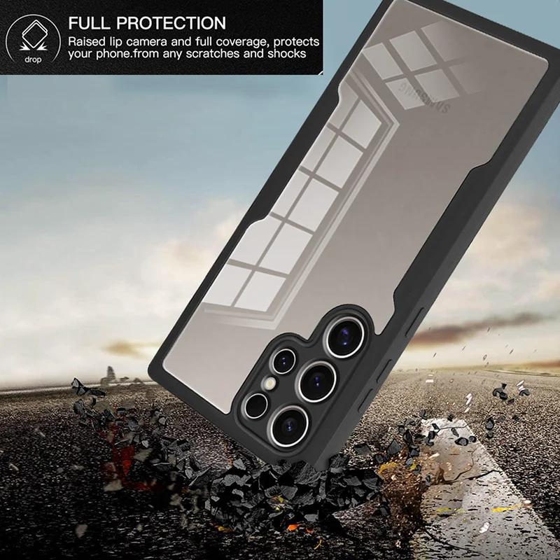 360 Full Body Protection Case For Samsung Galaxy S24 FE S25 S23 Plus S25 Ultra M02 M32 M33 M52 M53 Double Sided Shockproof Cover