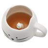 Kattekrus Kattkaffekrus for kvinner Jenter Søte keramiske mjaukrus for katteelsker tekopp 12 oz hvit, svart