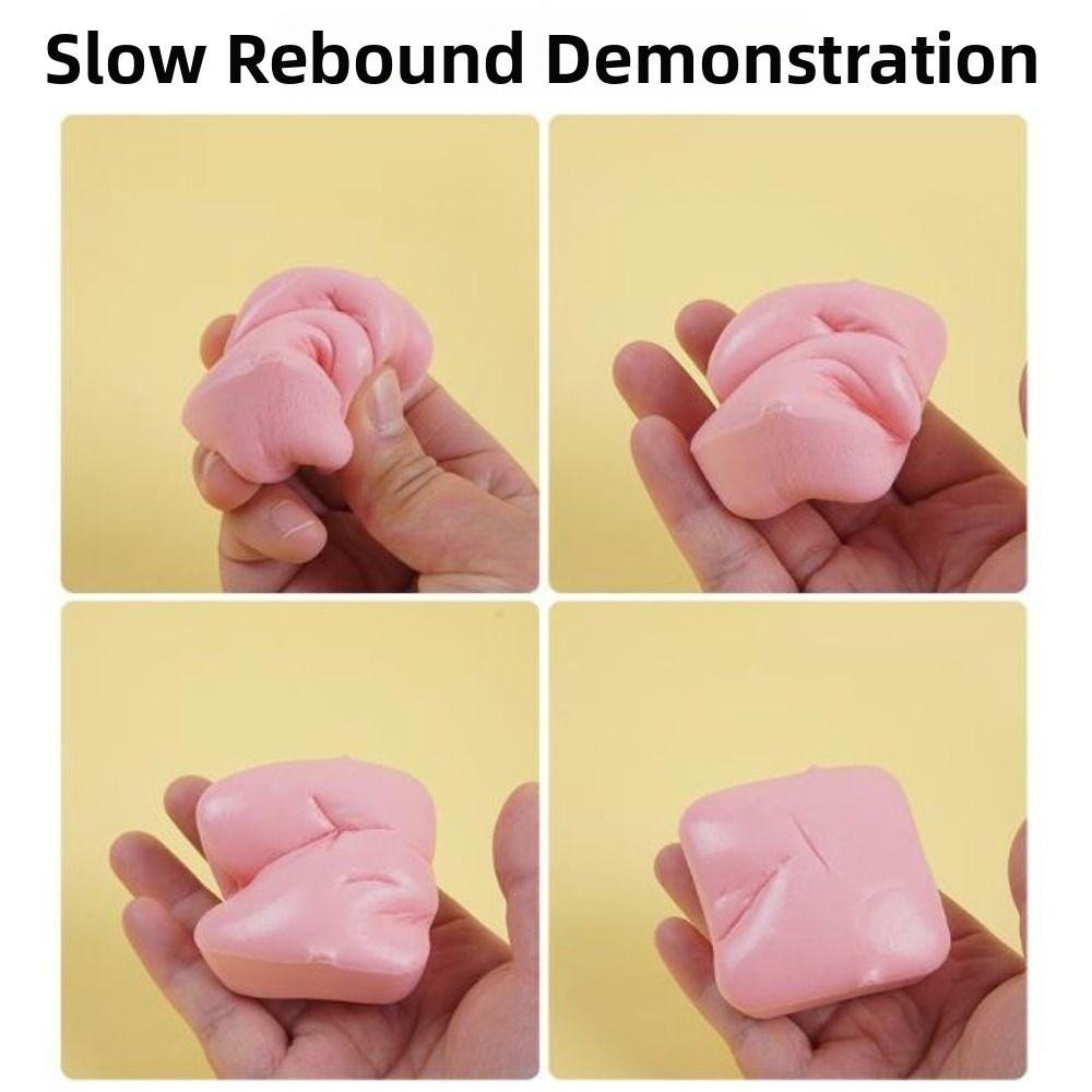 Square Simulation Bread Squeeze Toys Realistic Toast Slow Rebound Toys for Kids Adults