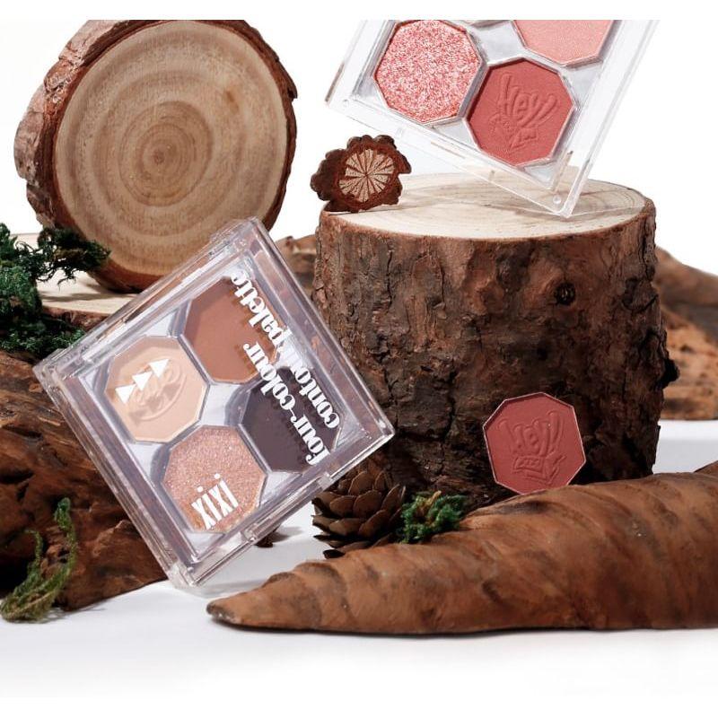xixi - Inspirational 4 Colors Eyeshadow - 1# Peach Cone
