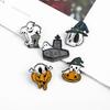 Spilla fantasma Spilla fantasma gatto Spilla fantasma Halloween Tomba Accessori per abbigliamento Zaino Spilla Distintivo Spille da bavero Distintivi