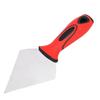 3.5 Inch Putty Scraper Mirror Polishing Stainless Steel Spatula for Wall Repairing Removing Triangular Head Dual Color