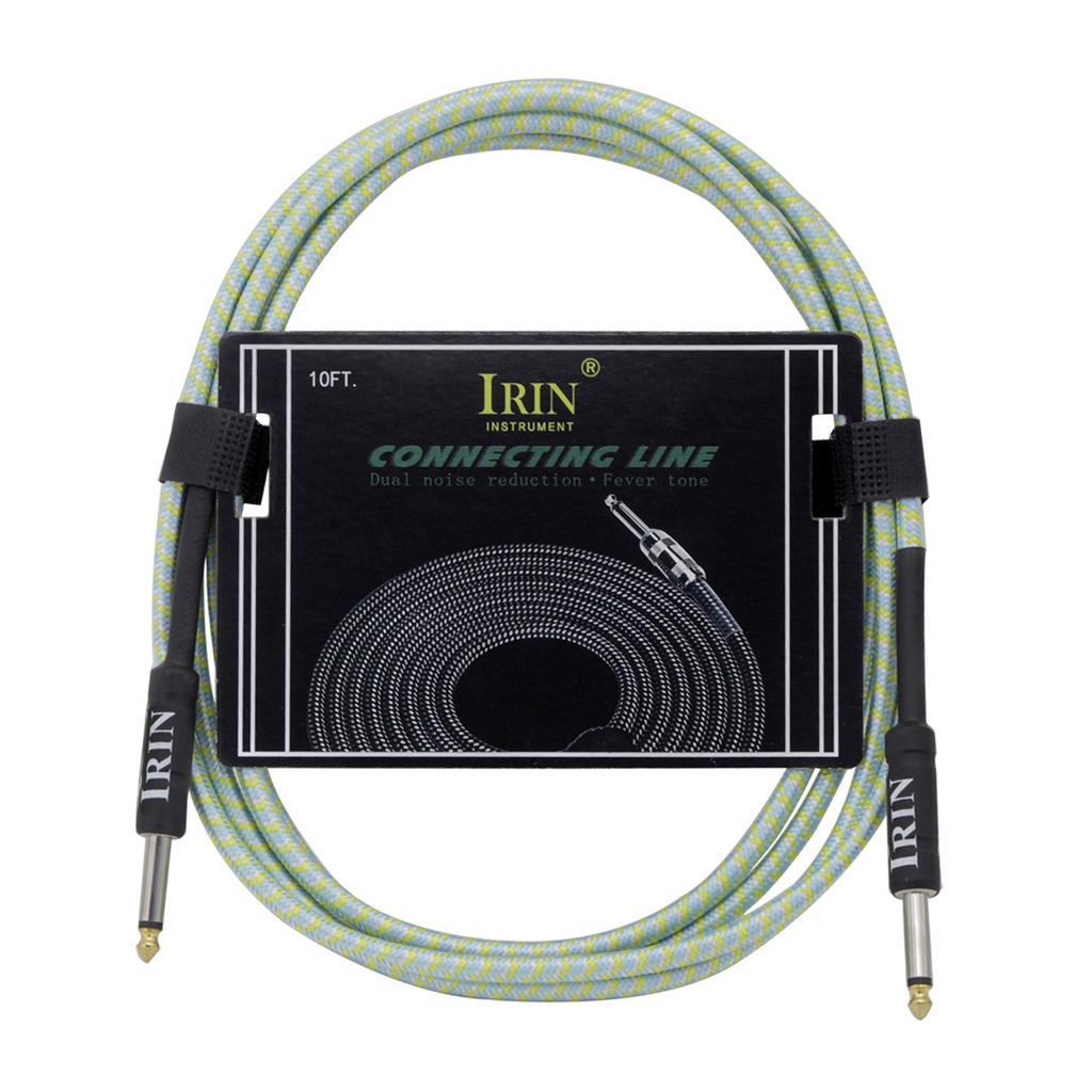 IRIN Guitar Cable Wire Cord Jack Line Amp Connection Cable 10/6/3M Audio Cable Noise Reduction Line Guitar Parts & Accessories