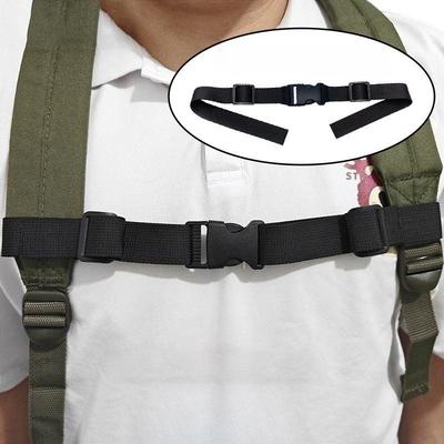Taktischer Rucksack aus Nylon Brustgurt Verstellbar Doppelte Schnellverschluss-Schnalle Outdoor Camping Gurtband Brustbeinbeutelgurt