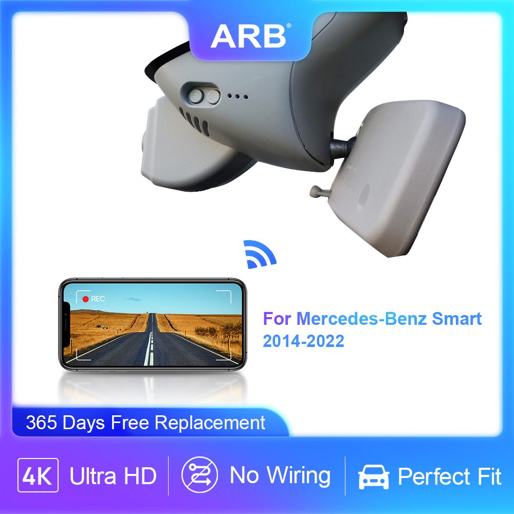 4K Dashcam for Renault Clio 4/Mégane 3/Twingo/Laguna 3, for Benz Smart W453 2014–2022 Fortwo Forfour, ARB OEM Car Camera BM1