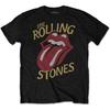Rock Off Officially Licensed Products The Rolling Stones Vintage Typeface Official Tee T-Shirt Mens Unisex