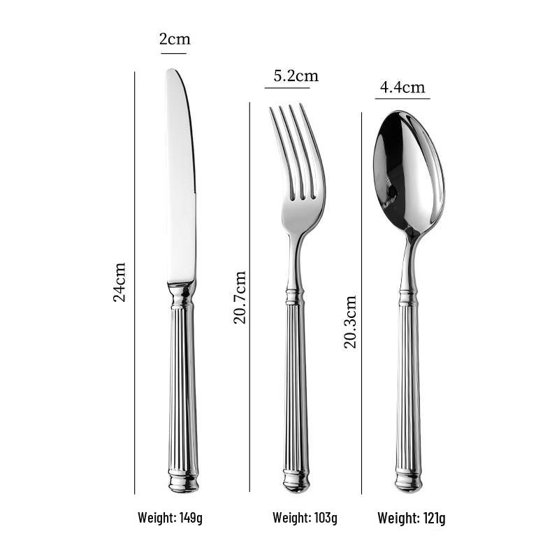 abay 304 Stainless Steel Forged Western Cutlery Set