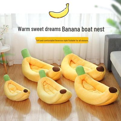 Cama Banana para Animal de Estimação: Tapete Fresco e Quente para Gatos e Cães durante Todo o Ano