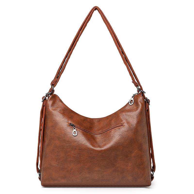 Bolsa feminina de couro macio bolsa tote mochila multifuncional