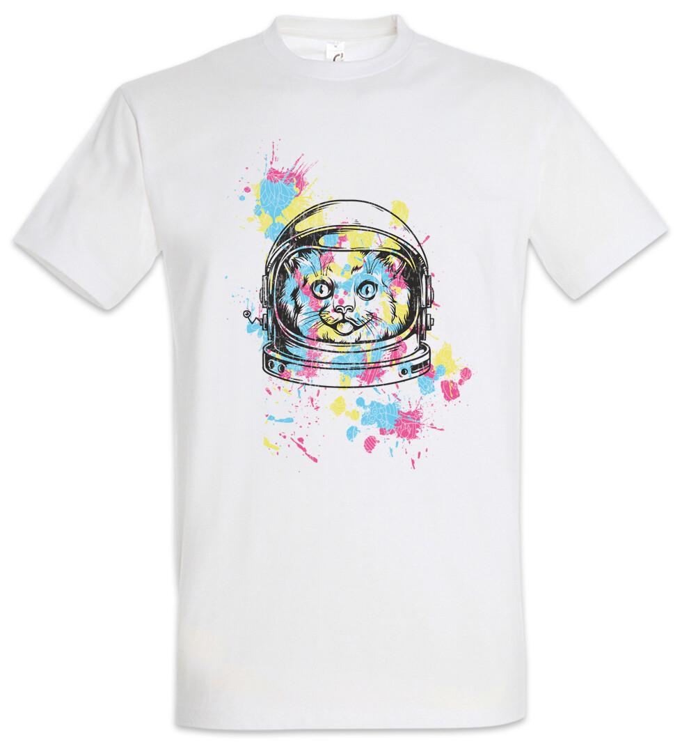 Space Cat II T-Shirt Astronaut Cats Love Space Planets Cosmos Addiction Fun L