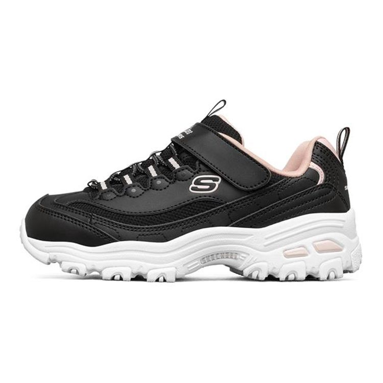Skechers DLites Series 1.0 Comfortable Lightweight Casual Shoes Kids sneaker Black 664180L-BLK 28.5