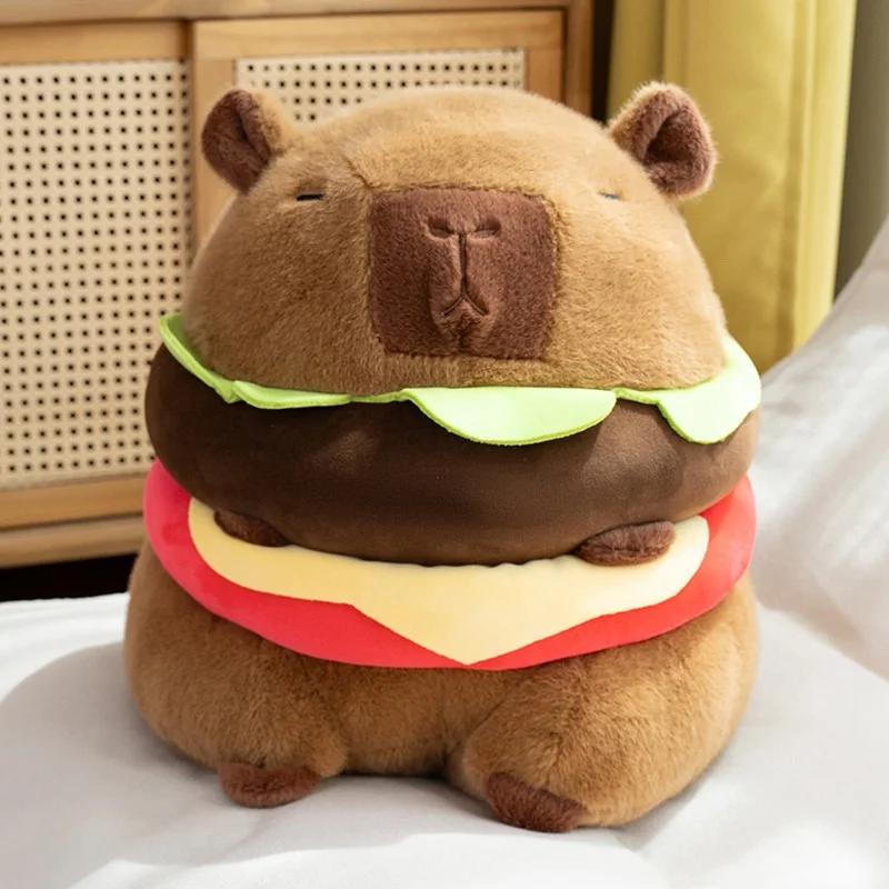 Hamburger Capybara Cute Capybara Stuffed Animal Capybara Plush Toys Kawaii Capybara Capybara Plushie The Best Birthday Gift