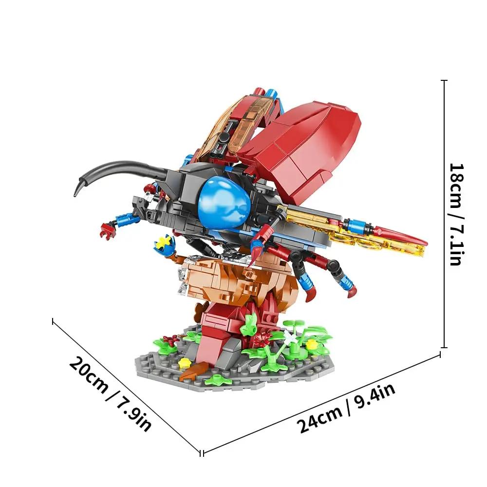 

Коллекция насекомых Строительный набор Серия животных Джунгли Пересечение Цветы Куст Жук Строительный набор Механический жук Строительство S