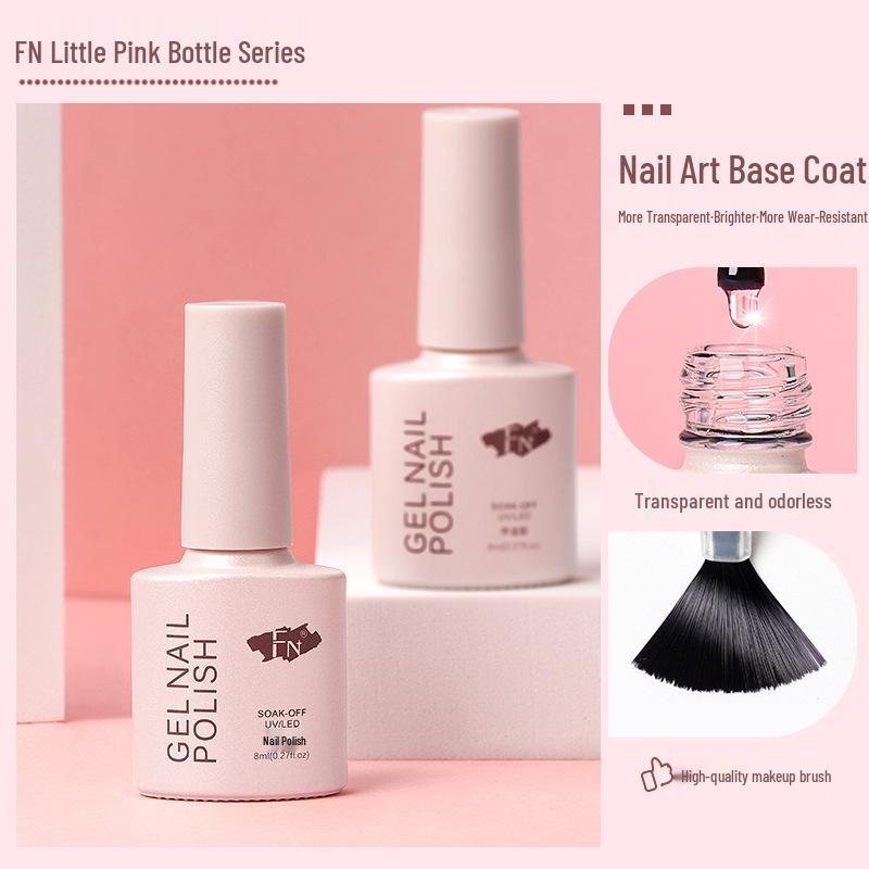 FN Nail Gel Polish Set: Base Gel & Matte Top Coat for Manicure