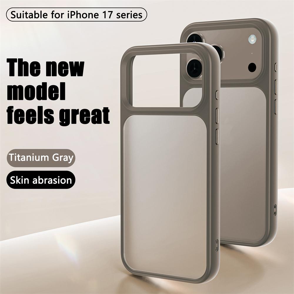 Minimalist Transparent Skin Feel Matte Sle Smooth Touch Phone Case for IPhone 17 Pro Max Air Anti-drop Camera Button Shockproof Bumper Cover iPhone Air