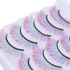 5pcs Colorful Eyelashes Dramatic Gradient Color False Eyelashes   3D  Ing Fake Eyelashes