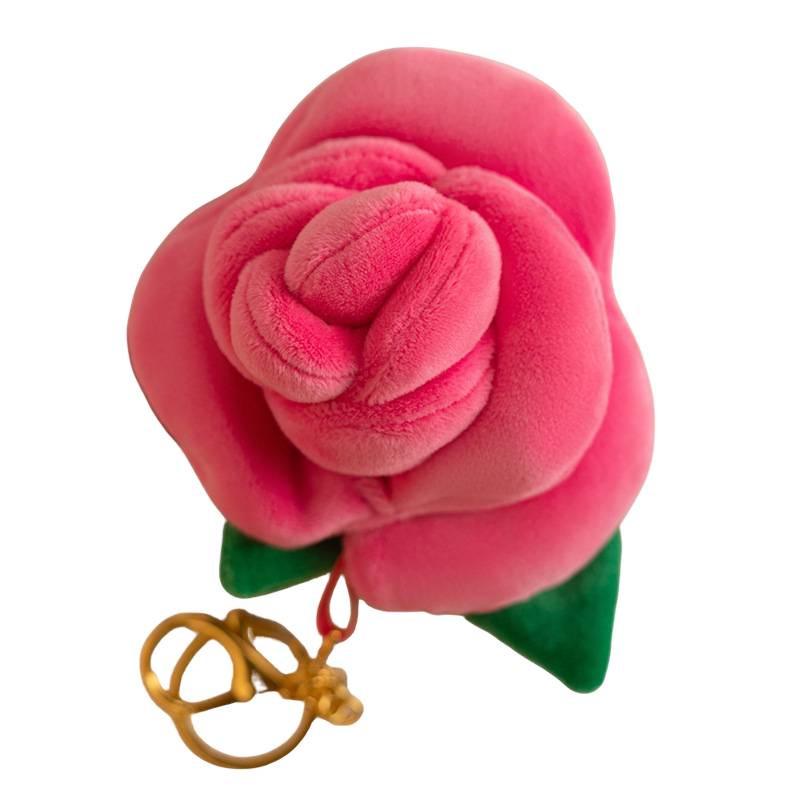 Portachiavi con Ciondolo Fiore di Rosa Colorato - Regalo Creativo di San Valentino per la Fidanzata