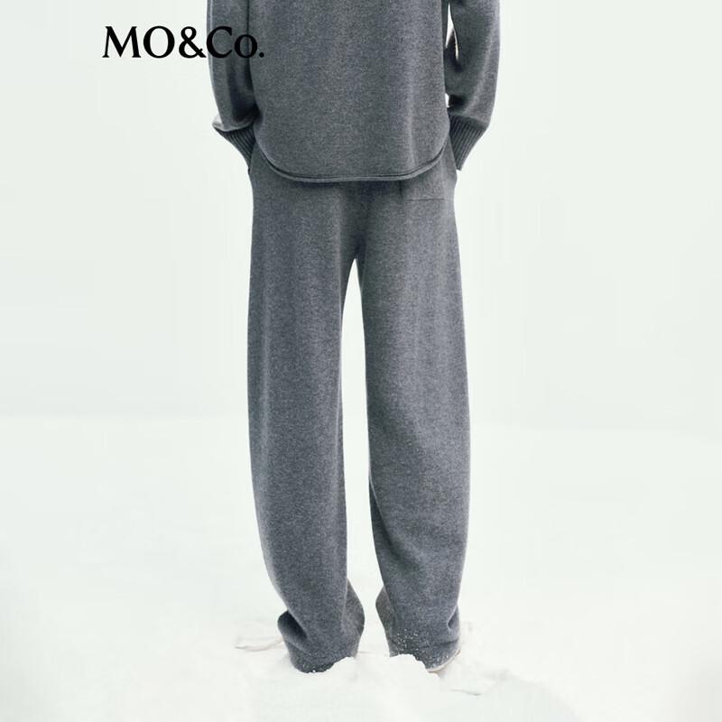 MO&Co. Women's Lightweight Knit High-Waist Sweatpants