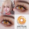 Eyeshare 1 Pair Cosplay Contact Lenses for Eyes Colorful Yellow Anime Lenses for Cosplay Halloween Cosmetics Pupils