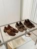 2025 Retro Niche Design Flat-bottomed Square Head Single Shoes Ballet Shoes Autumn New French Brown Mary Jane Shoes
