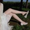 1D Ultrathin Lace Patchwork Thigh High Stockings Women Sexy Transparent Anti-slip Party Club Long Socks JK Lolita Lingerie