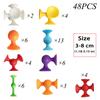 Soft Silicone Sucker Popular Dart Toy DIY Animal/Human Silicone Sucker Model Assembly Decompression Dart Throwing Games For Kids