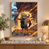 Naruto Uzumaki Custom Name Diamond Painting Personalized 5D Full Drill DIY Diamond Art Home Decor