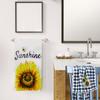 2 Pack Sunflowers Waffle Kitchen Towels Dish Towels, 15.7 Inch X 23.6 Inch, Super Absorbent & Lint Free Hand Towels for Home
