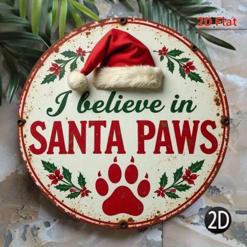 Flat 2D Metal Sign Board Hanging Decorative Wall Art 20x20cm