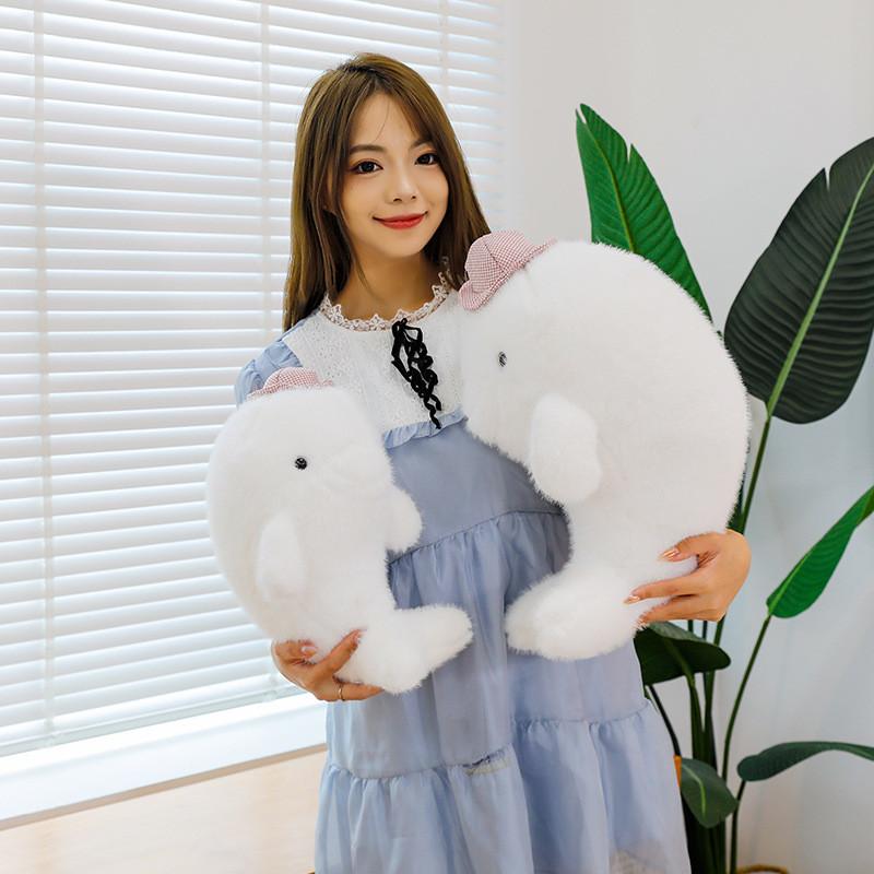 Dolphin Toys Plush Hat Cartoon Stuffed Dolls Room Decorations Kids Xmas Gifts