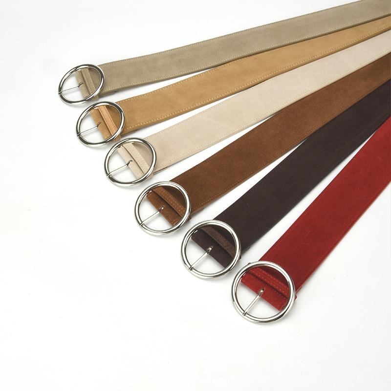 New Retro Waistband for Women Round Buckle Pin Buckle Belt for Women Fashion Decoration Versatile Dresses Coat Belt for Women