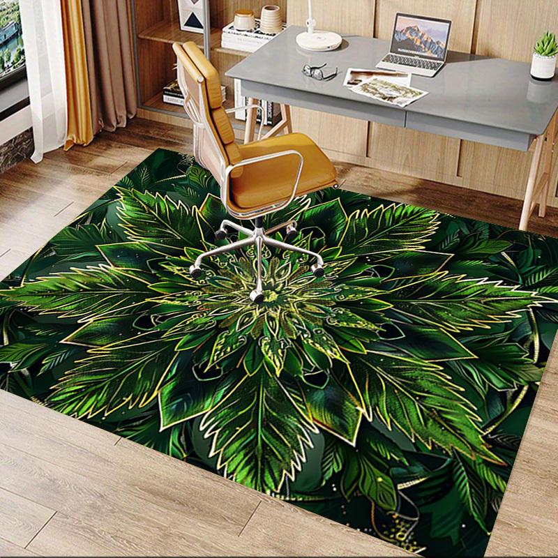 1PC Leaf Pattern Extra Large Non Slip Floor carpet, Office, family, bedroom Large Area Rug Indoor Rugs, Vibrant Colors