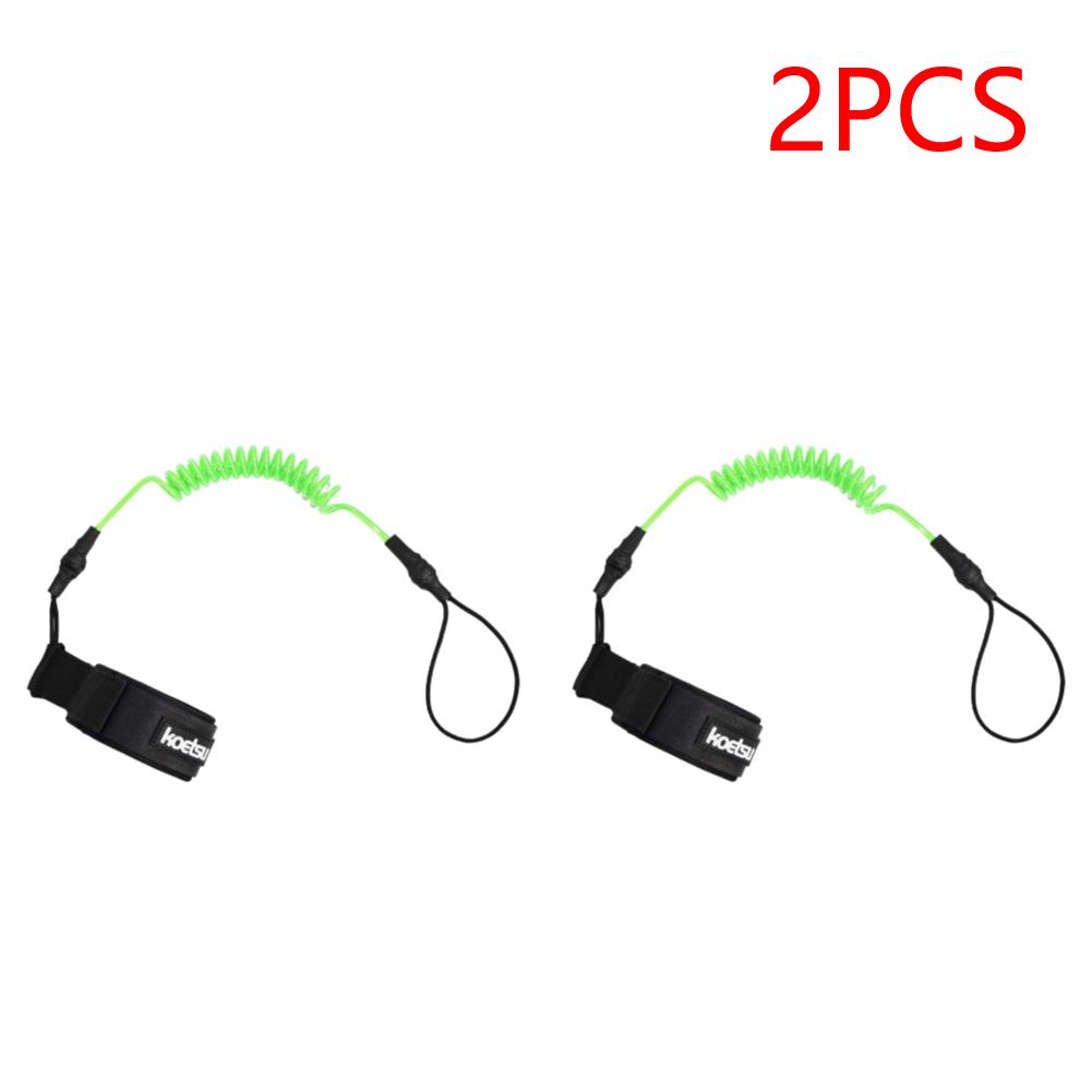 Coiled Bodyboarding Leash TPU Material Strong Cord Stand UP Paddle Board Leg Rope Stretchable for Fishing Tools Rods Strap