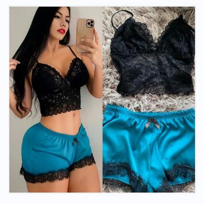 European & American Lace Camisole & Sexy Bathrobe Set – Wear Indoors or Out